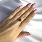 Серебряное кольцо Tiva с натуральным рубином 1.658ct, вес изделия 2,52 гр (2060055) 18 размер