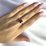 Серебряное кольцо Tiva с натуральным рубином 1.842ct, вес изделия 1,92 гр (2060178) 17 размер