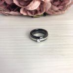 Серебряное кольцо Tiva с керамикой, вес изделия 7,19 гр (2070030) 18.5 размер
