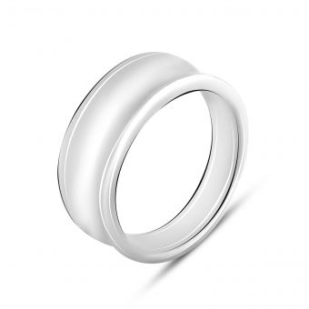 Серебряное кольцо Tiva с без камней, вес изделия 5,37 гр (2099741) 16 размер