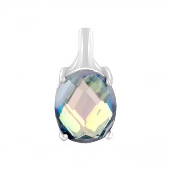 Серебряная подвеска Tiva с мистик топазом 4.2ct (2110798) 