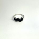 Серебряное кольцо Tiva с натуральным сапфиром 1.7ct, вес изделия 2,77 гр (2112716) 18 размер