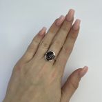 Серебряное кольцо Tiva с натуральным гранатом 5.044ct, вес изделия 3,75 гр (2120476) 18 размер