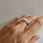 Серебряное кольцо Tiva с натуральным жемчугом 1.85ct, вес изделия 2,88 гр (2122289) 16.5 размер