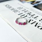 Серебряное кольцо Tiva с натуральным рубином 1.961ct, вес изделия 2,12 гр (2140504) 18 размер