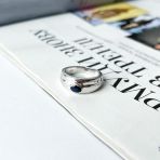 Серебряное кольцо Tiva с натуральным сапфиром 0.6ct, вес изделия 5,25 гр (2140566) 18 размер