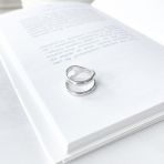 Серебряное кольцо Tiva с без камней, вес изделия 5,4 гр (2144939) 17.5 размер
