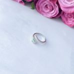 Серебряное кольцо Tiva с фианитами, вес изделия 3,31 гр (2145721) 18 размер