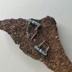 Серебряные серьги Tiva с натуральным изумрудом 2.6ct (2146940) 