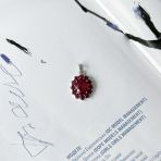 Серебряная подвеска Tiva с рубином 5.6ct (2150602) 