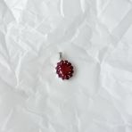 Серебряная подвеска Tiva с рубином 5.6ct (2150602) 