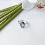 Серебряное кольцо Tiva с мистик топазом 8.358ct, вес изделия 4,21 гр (2150794) 17 размер