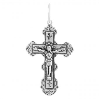 Серебряный крестик Tiva без камней (2156895) 