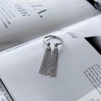 Серебряное кольцо Tiva с без камней, вес изделия 2,57 гр (2157168) adjustable размер