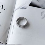 Серебряное кольцо Tiva с фианитами, вес изделия 4,24 гр (2157250) 18 размер
