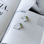 Серебряные серьги Tiva с хризолітом 2.932ct (2157397) 