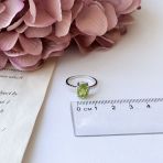 Серебряное кольцо Tiva с хризолітом 2.5ct, вес изделия 1,98 гр (2157489) 18 размер