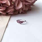 Серебряное кольцо Tiva с натуральным рубином 1.313ct, вес изделия 1,87 гр (2157830) 17 размер