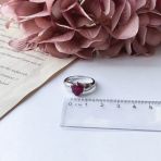 Серебряное кольцо Tiva с натуральным рубином 2.733ct, вес изделия 3,79 гр (2157878) 18 размер