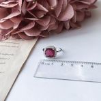 Серебряное кольцо Tiva с натуральным рубином 4.958ct, вес изделия 3,5 гр (2157915) 18 размер