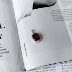 Серебряная подвеска Tiva с рубином 7.545ct (2157984) 