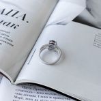 Серебряное кольцо Tiva с александритом 3.285ct, вес изделия 3,54 гр (2157991) 18.5 размер
