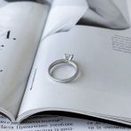 Серебряное кольцо Tiva с фианитами, вес изделия 2,33 гр (2159896) 18 размер