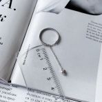 Серебряное кольцо Tiva с фианитами, вес изделия 1,62 гр (2159933) 18 размер