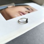 Серебряное кольцо Tiva с фианитами, вес изделия 2,79 гр (2160724) 18 размер