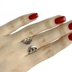 Серебряное кольцо Tiva с без камней, вес изделия 6,25 гр (1941072) 18 размер