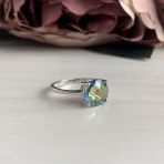 Серебряное кольцо Tiva с мистик топазом 4.7ct, вес изделия 2,21 гр (1734346) 17.5 размер