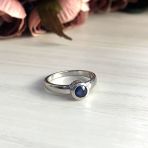 Серебряное кольцо Tiva с натуральным сапфиром 0.821ct, вес изделия 2,42 гр (1946923) 17 размер