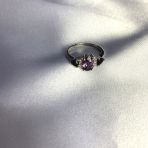 Серебряное кольцо Tiva с александритом 2.242ct, фианитами, вес изделия 3,01 гр (2062905) 17 размер