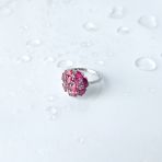 Серебряное кольцо Tiva с натуральным рубином 3.394ct, вес изделия 2,96 гр (2073581) 18 размер