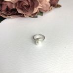 Серебряное кольцо Tiva с натуральным жемчугом 1.85ct, вес изделия 2,4 гр (2084143) 16 размер