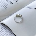 Серебряное кольцо Tiva с хризолітом 1.77ct, вес изделия 2,21 гр (2157298) 17 размер