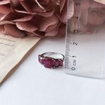 Серебряное кольцо Tiva с натуральным рубином 6.05ct, вес изделия 3,41 гр (2157892) 18 размер