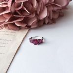 Серебряное кольцо Tiva с натуральным рубином 6.05ct, вес изделия 3,41 гр (2157892) 18 размер