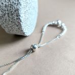 Серебряный браслет Tiva с без камней, вес изделия 4,06 гр (2160472) adjustable размер