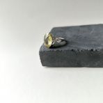 Серебряное кольцо Tiva с Натуральным зеленим кварцем 4.895ct, фианитами, вес изделия 4,72 гр (2162148) 17.5 размер