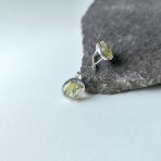 Серебряные серьги Tiva с Натуральным зеленим кварцем 5.993ct (2162186) 