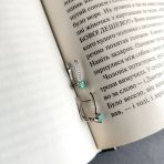 Серебряные серьги Tiva с натуральным изумрудом 1.239ct, фианитами (2162315) 