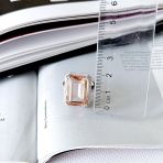 Серебряное кольцо Tiva с морганитом nano 13.12ct, фианитами, вес изделия 6,94 гр (2162483) 18.5 размер