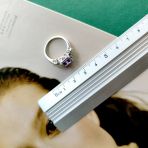 Серебряное кольцо Tiva с натуральным аметистом 3.593ct, вес изделия 3,83 гр (2163176) 18 размер