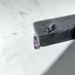 Серебряные серьги Tiva с натуральным аметистом 6.71ct (2163183) 