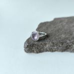 Серебряное кольцо Tiva с натуральным аметистом 2.987ct, вес изделия 3,52 гр (2163213) 18 размер