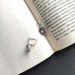 Серебряные серьги Tiva с натуральным аметистом 5.995ct (2163220) 