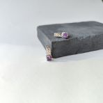 Серебряные серьги Tiva с натуральным аметистом 1.275ct (2163305)