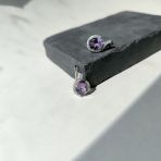 Серебряные серьги Tiva с натуральным аметистом 5.312ct (2163329) 