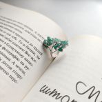 Серебряное кольцо Tiva с натуральным изумрудом 3.31ct, вес изделия 5,74 гр (2163527) 18 размер